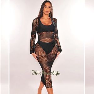 Sexy fishnet cover up